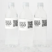 販促企業ロゴとQRコード ペットボトルラベル (ボトル)