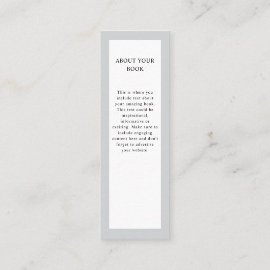 販促作家ブックの起動ブックマーク スキニー名刺 (裏面)