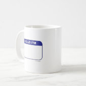 販促名前をカスタムするラベル コーヒーマグカップ (正面左)