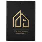 販促品モダン実在不動産 クリップボード (裏面)