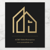 販促品モダン実在不動産 ワインラベル (シングルラベル)