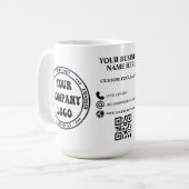 販促用に大量のオリジナルビジネスマグカップ コーヒーマグカップ (正面左)