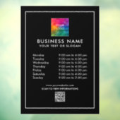 販促用カスタムテンプレートビジネスロゴQRコード ウィンドウサイン (シート3)