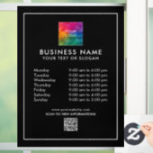 販促用カスタムテンプレートビジネスロゴQRコード ウィンドウサイン (ホーム)