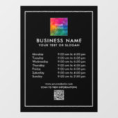 販促用カスタムテンプレートビジネスロゴQRコード ウィンドウサイン (シート)