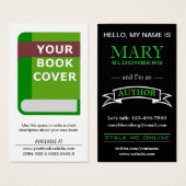 販促用ブックカバー作家名刺 (正面&裏面)