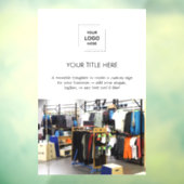 販促用ホワイトデザイン | ビジネスロゴ写真 ウィンドウサイン (シート3)