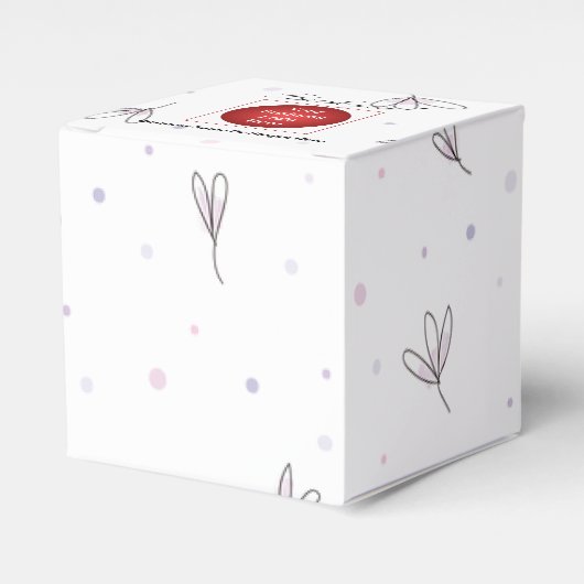 販促用ロゴ入りギフトボックス フェイバーボックス (正面サイド)