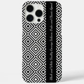 販促白黒タイルのパターンのタグライン Case-Mate iPhoneケース (裏面)