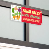 販売おもしろい漫画のかわいい野菜プロデュース 横断幕 (ビルの外側)