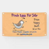 販売おもしろい看板のかわいいウズラの卵 横断幕 (横)