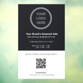 販売および割引プロモーションカスタムロゴQRコード ウィンドウサイン (シート3)