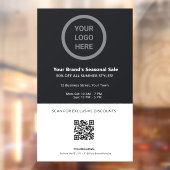 販売および割引プロモーションカスタムロゴQRコード ウィンドウサイン (シート2)