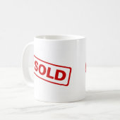 販売される コーヒーマグカップ (正面左)