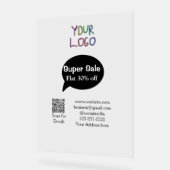 販売すごい業割引スキャンQRコード詳細 アクリルサイン (傾斜)