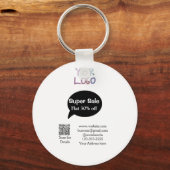 販売すごい業割引スキャンQRコード詳細 キーホルダー (裏面)