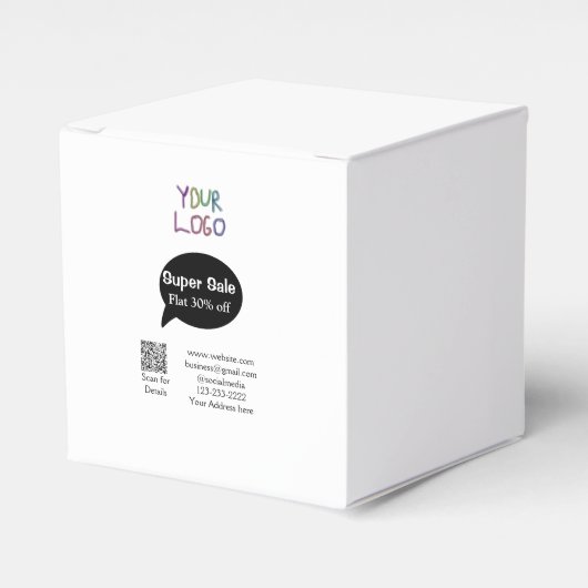 販売すごい業割引スキャンQRコード詳細 フェイバーボックス (正面サイド)