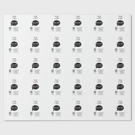 販売すごい業割引スキャンQRコード詳細 ラッピングペーパー (フラット)