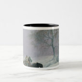 販売するべき冷ややかな道 ツートーンマグカップ (中央)