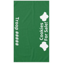 販売と部隊のテーブルクロスのためのCookieのスカウティング