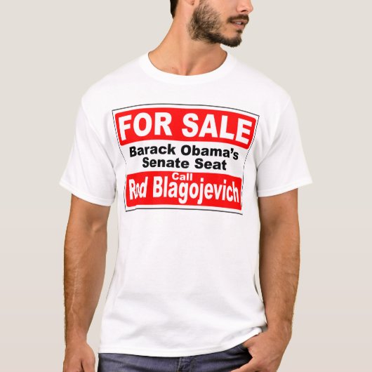 販売のためのオバマの上院議席 Tシャツ (正面)