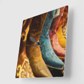 販売のためのカウボーイ・ブーツ、アリゾナ スクエア壁時計 (傾斜)