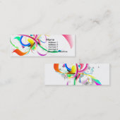 販売のためのカラフルな名刺 スキニー名刺 (正面/裏面)