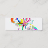 販売のためのカラフルな名刺 スキニー名刺 (裏面)