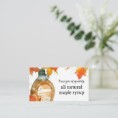 販売のためのメープルシロップすべての自然 名刺 (スタンド正面)