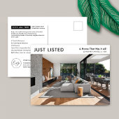 販売のためのリストされたミニマル財産マーケティング ポストカード