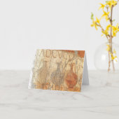 販売のためのワイン カード (黄色い花)