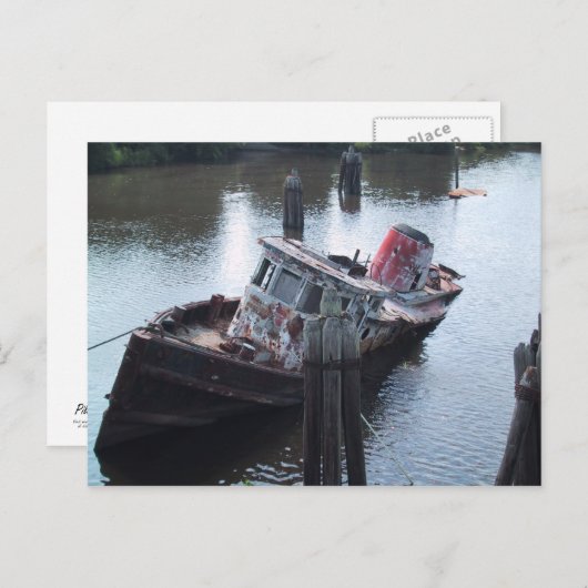 販売のための使用されたボート-郵便はがき ポストカード (正面/裏面)