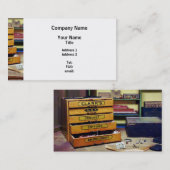 販売のための刺繍の糸 名刺 (正面/裏面)