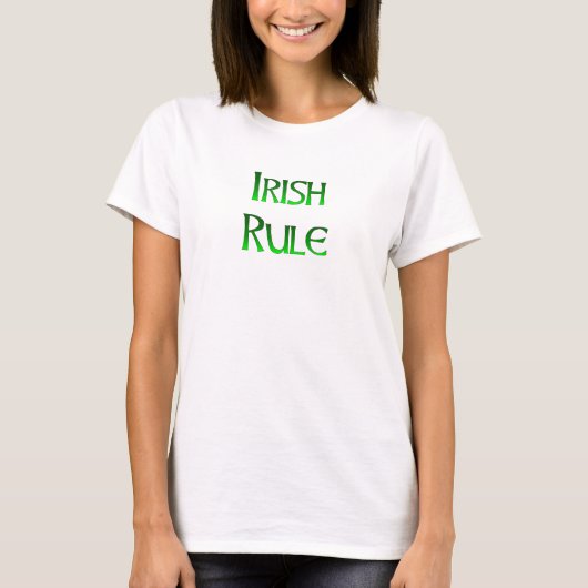 販売のための女性のアイルランドのTシャツ Tシャツ (正面)