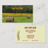 販売のための干し草 名刺 (正面/裏面)