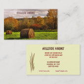 販売のための干し草 名刺 (正面/裏面)