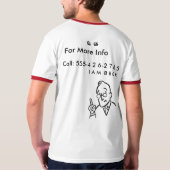 販売のための腎臓 Tシャツ (裏面フル)
