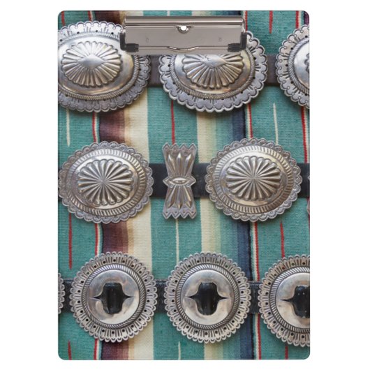 販売のための銀製ベルト、サンタフェ、ニューメキシコ。 米国 クリップボード (正面)