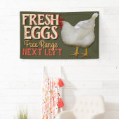 販売のカスタマイズ可能な旗の印のための農場の新しい卵 横断幕 (インサイチュ)