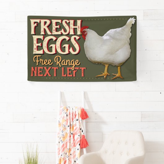 販売のカスタマイズ可能な旗の印のための農場の新しい卵 横断幕 (インサイチュ)