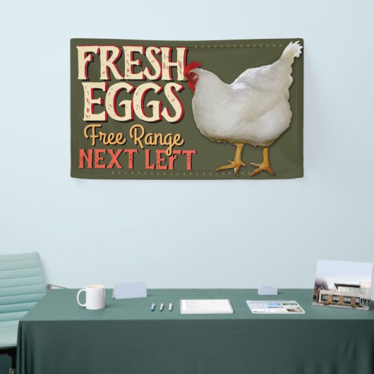 販売のカスタマイズ可能な旗の印のための農場の新しい卵 横断幕 (トレードショー)