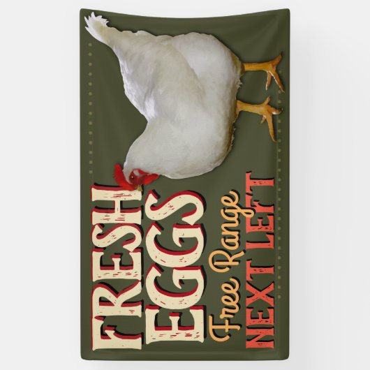 販売のカスタマイズ可能な旗の印のための農場の新しい卵 横断幕 (縦)