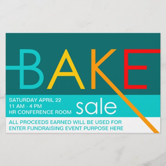 販売のタイポフライヤーを焼く チラシ (正面)