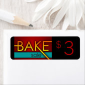 販売のタイポフライヤーを焼く ラベル (インサイチュ)