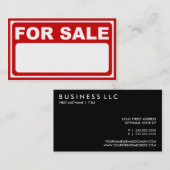 販売の印のためのブランク 名刺 (正面/裏面)