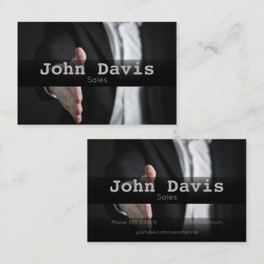 販売の名刺 名刺 (正面/裏面)