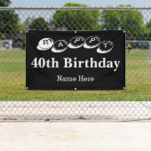 販売の幸せな第40誕生日 横断幕 (インサイチュ)