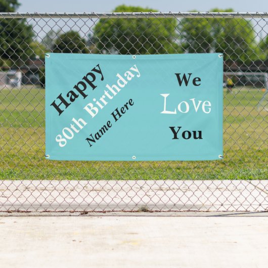 販売の幸せな第80誕生日 横断幕 (インサイチュ)