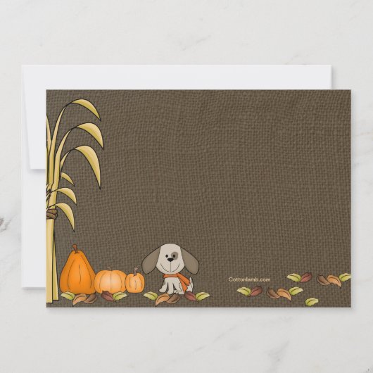 販売の招待状のためのHayrides 招待状 (裏面)