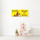 販売の旗の漫画の鶏のための卵あなたの文字 横断幕 (インサイチュ)